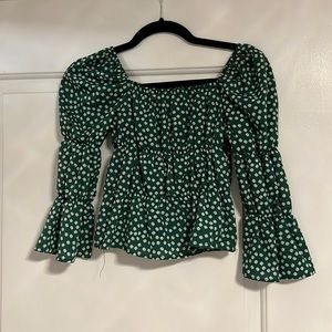 Green Crop Top